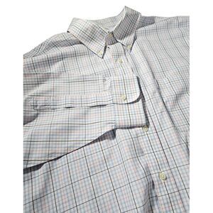 Brooks Brothers Regent 17 1/2 34 Pink Blue Check Plaid‎ Stripes Shirt Size XL